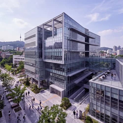 Khuôn viên Đại học Hanyang (한양대학교) ở Seoul, Hàn Quốc