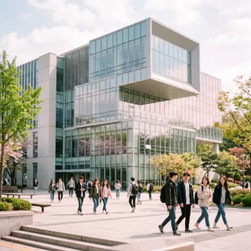 Khuôn viên Đại học Konkuk (건국대학교) ở Seoul, Hàn Quốc