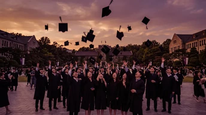Lễ tốt nghiệp đại học Hàn Quốc (졸업식) — hành trình du học Hàn Quốc thành công