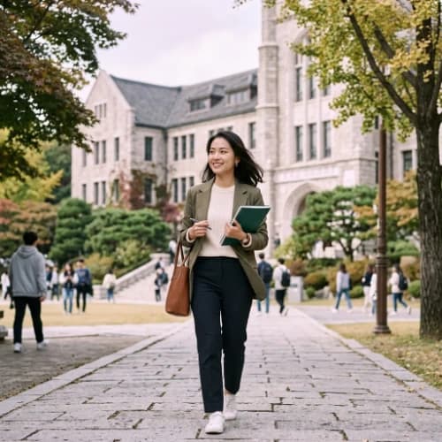 Du học sinh Thu Trang tại Đại học Kyung Hee, Hàn Quốc — học bổng GKS toàn phần bậc Thạc sĩ, du học Hàn Quốc cùng Thanh Nga Korea